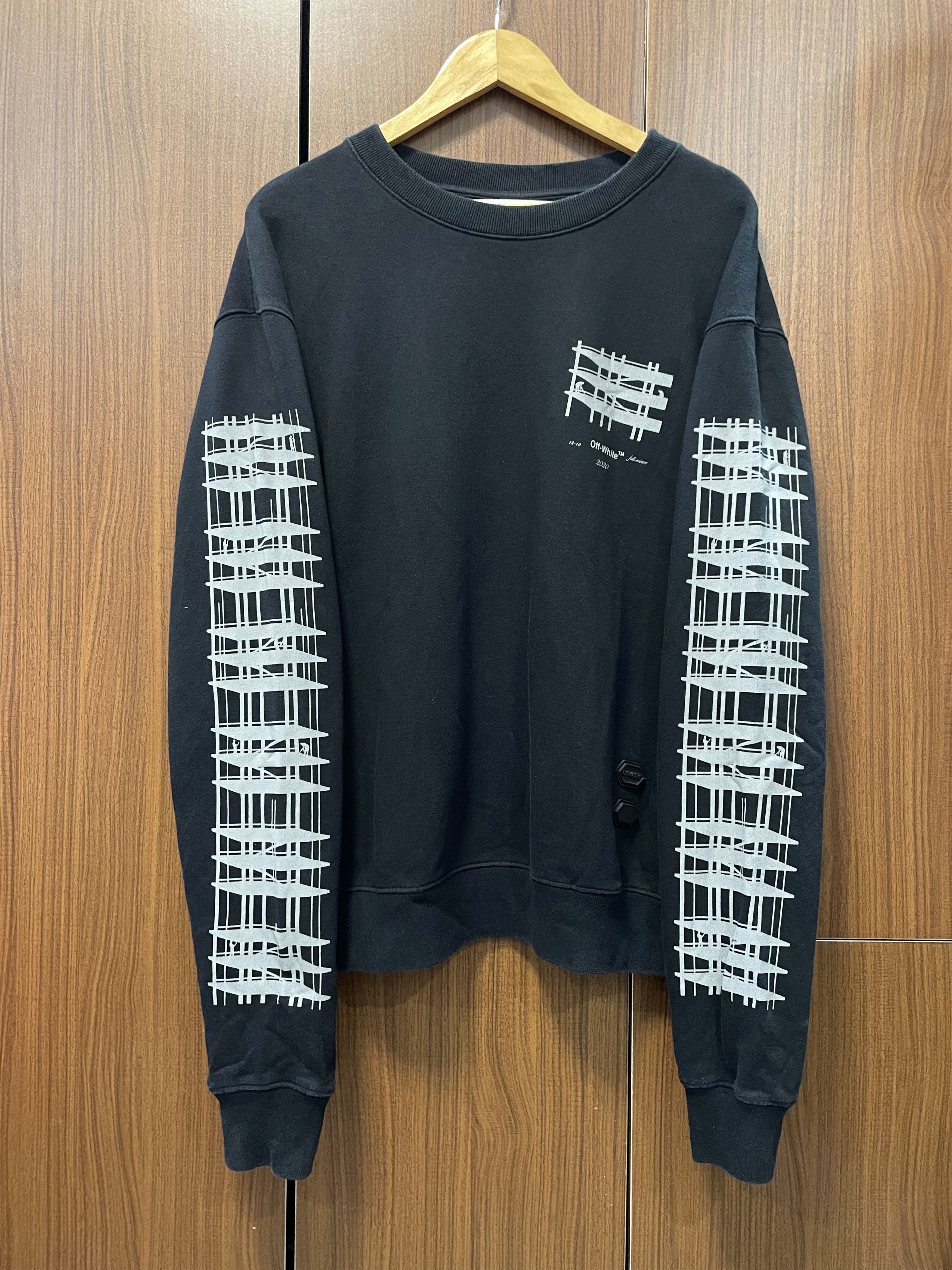 Off-White Off-White 11th Anniversary Diag Industrial Mantuman Sweater Size US L / EU 52-54 / 3 - 1 Thumbnail