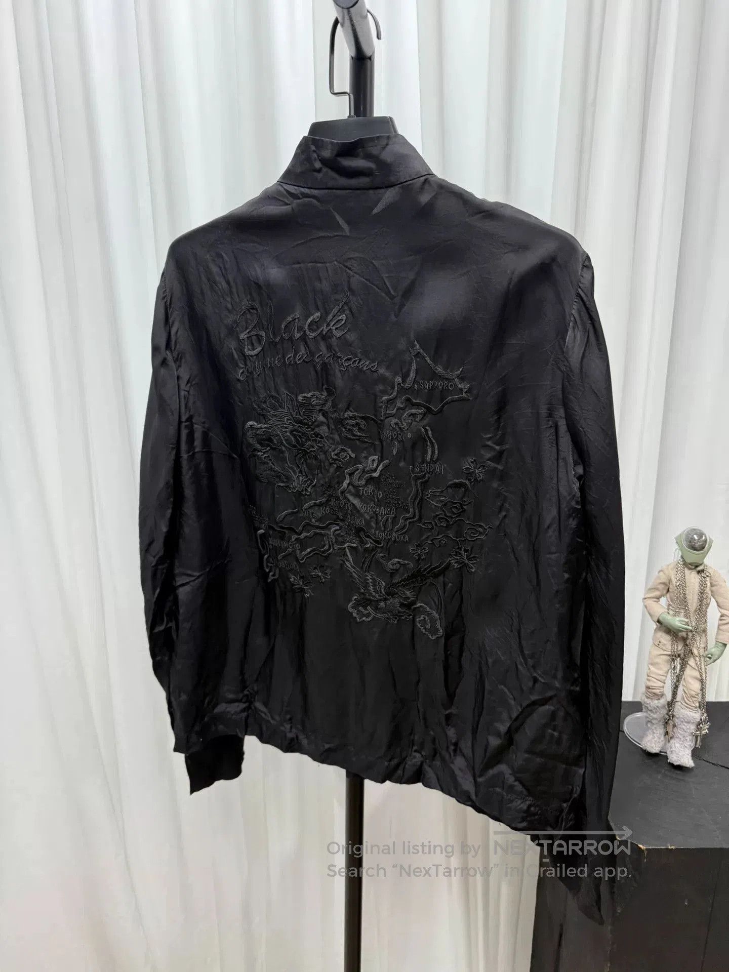 Comme des Garcons Black comme des garcons black silk embroidered jacket. Size US L / EU 52-54 / 3 - 6 Thumbnail