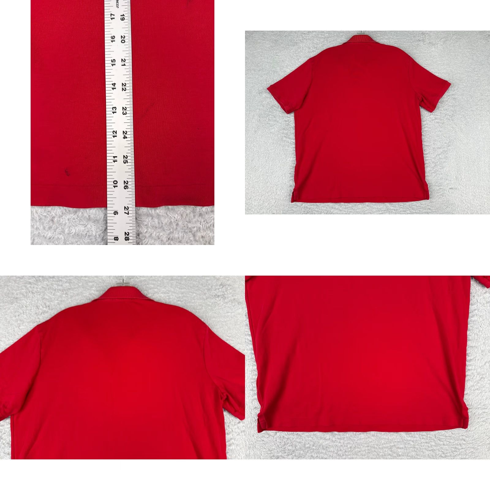 Ralph Lauren Ralph Lauren Polo Shirt Men Large Red 100% Cotton Jersey Polo Shirt Regular Fit Short Sleeve Size US L / EU 52-54 / 3 - 9 Thumbnail