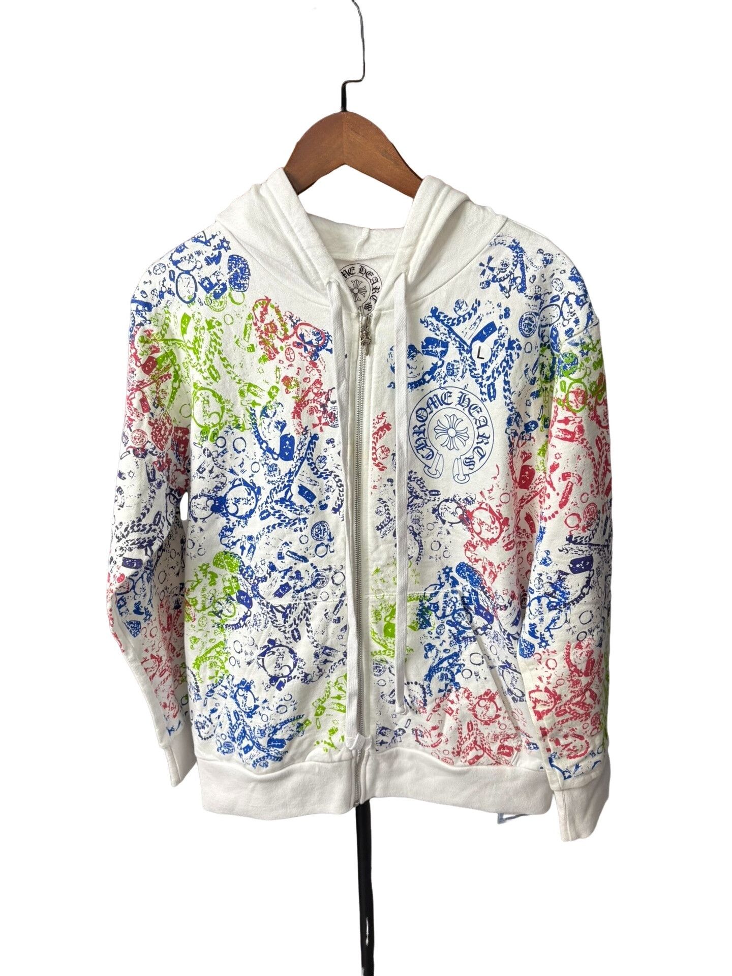 Chrome Hearts Chrome Hearts Colorful Graffiti Zip-Up Hoodie L Size US L / EU 52-54 / 3 - 1 Thumbnail