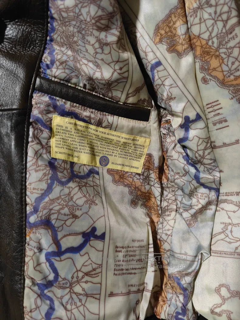Schott Schott A2 Flight Leather Jacket Leather Jacket Size US S / EU 44-46 / 1 - 7 Thumbnail