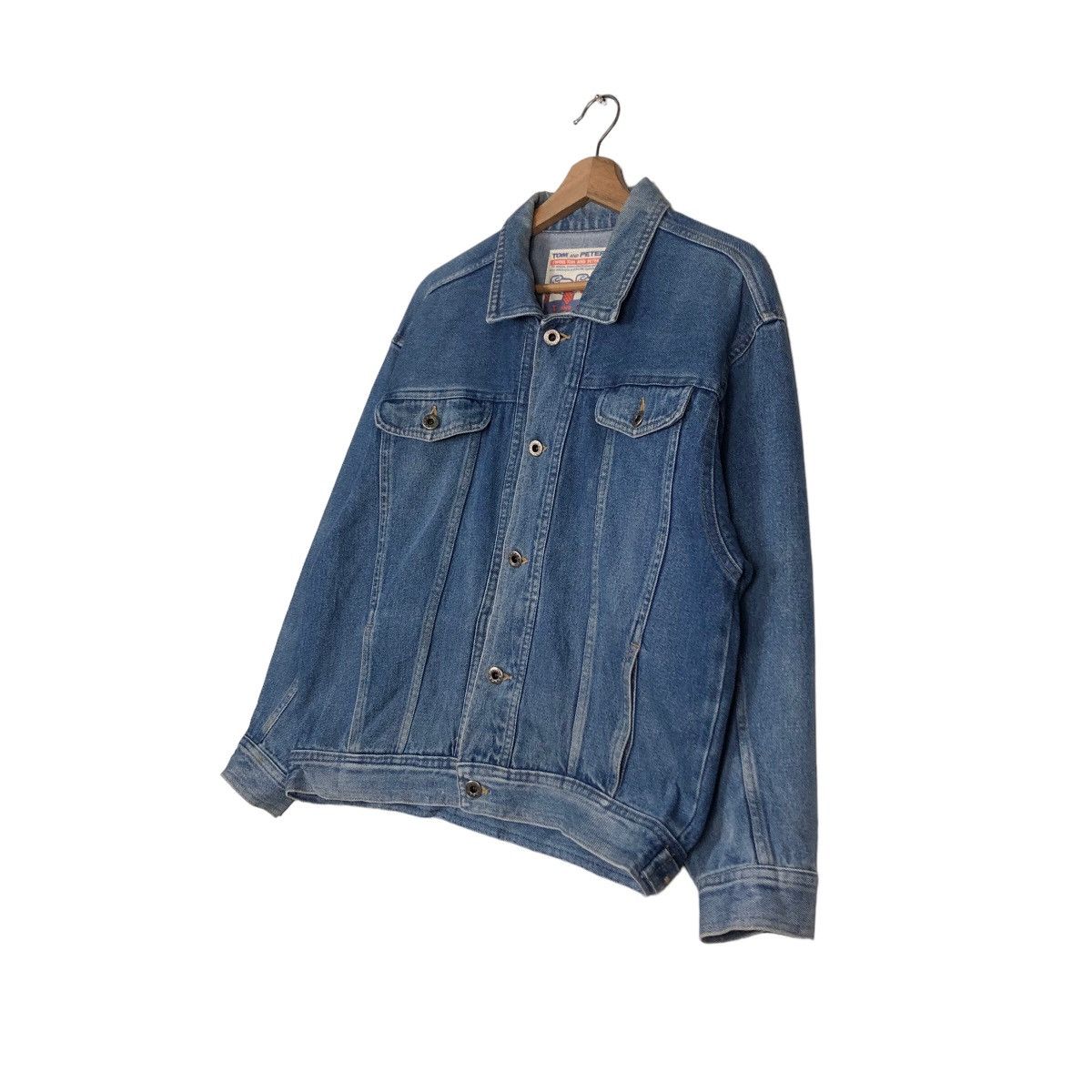 Hysteric Glamour 🔥Vintage Trucker Denim Biker Jacket Tom And Peter Japan Size US M / EU 48-50 / 2 - 2 Thumbnail