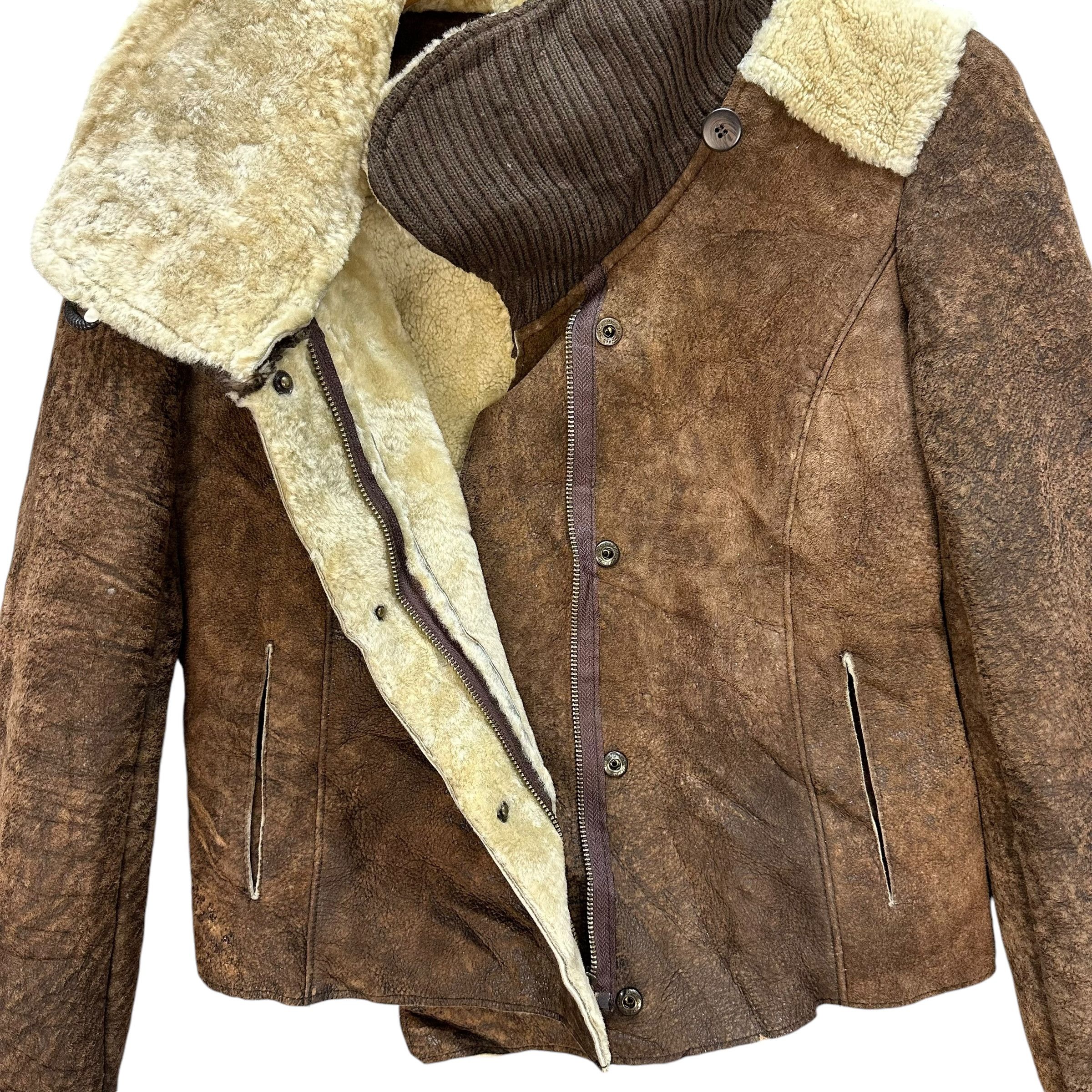 Genuine Leather DOMA LEATHER Jacket Women's Shearling Jacket #1511-A62 Size S / US 4 / IT 40 - 7 Thumbnail