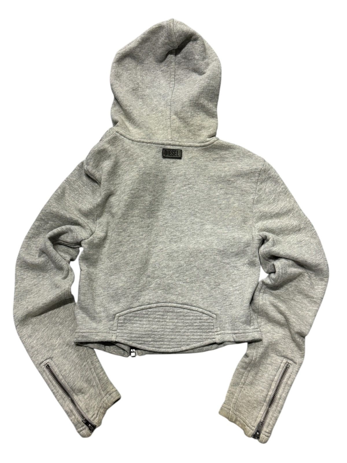 Diesel DIESEL Y2K CROPTOP ZIPPED HOODIE Size XXS / US 00 / IT 34 - 2 Thumbnail