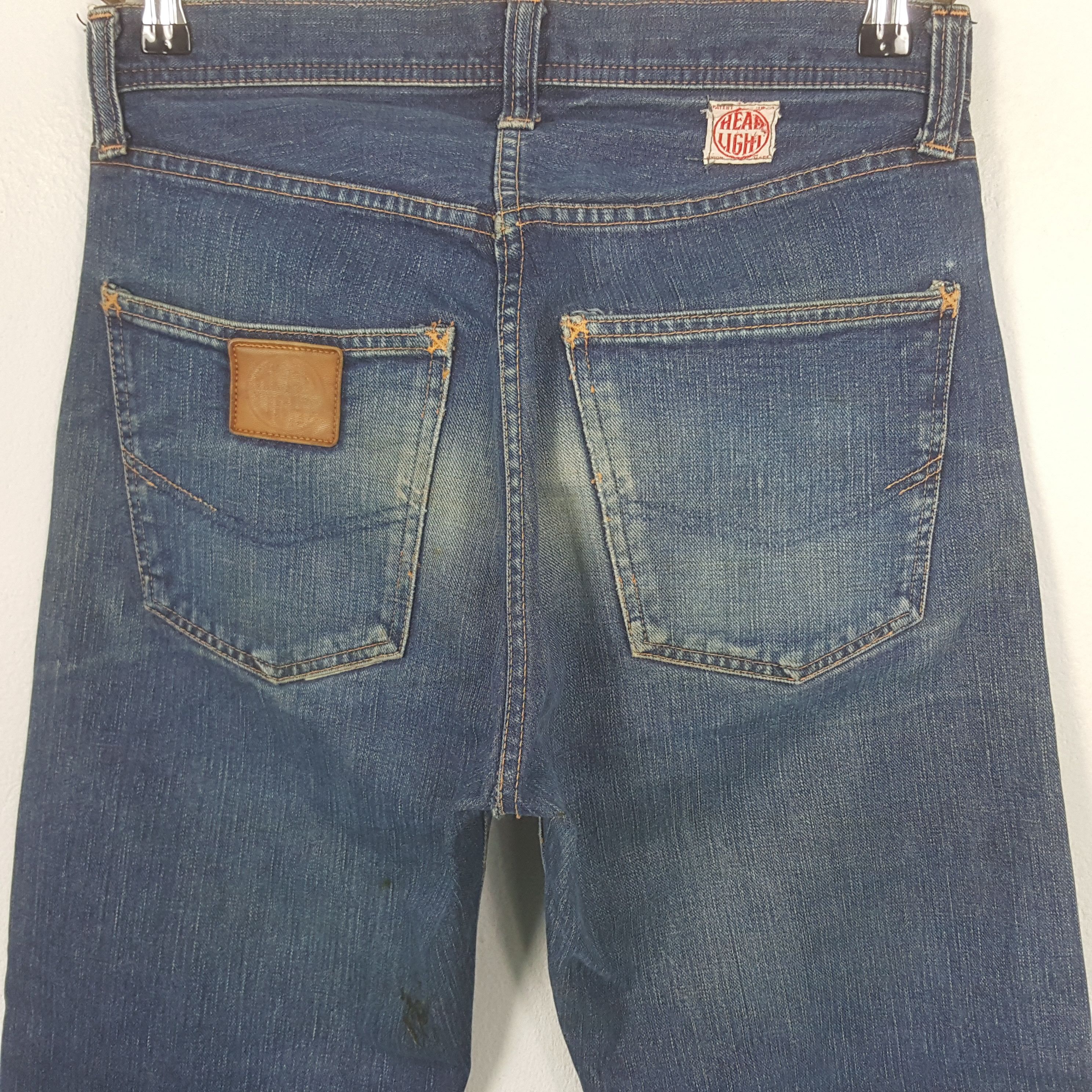 Japanese Brand Vintage Head Light Selvedge Denim Jeans Size US 30 / EU 46 - 5 Thumbnail