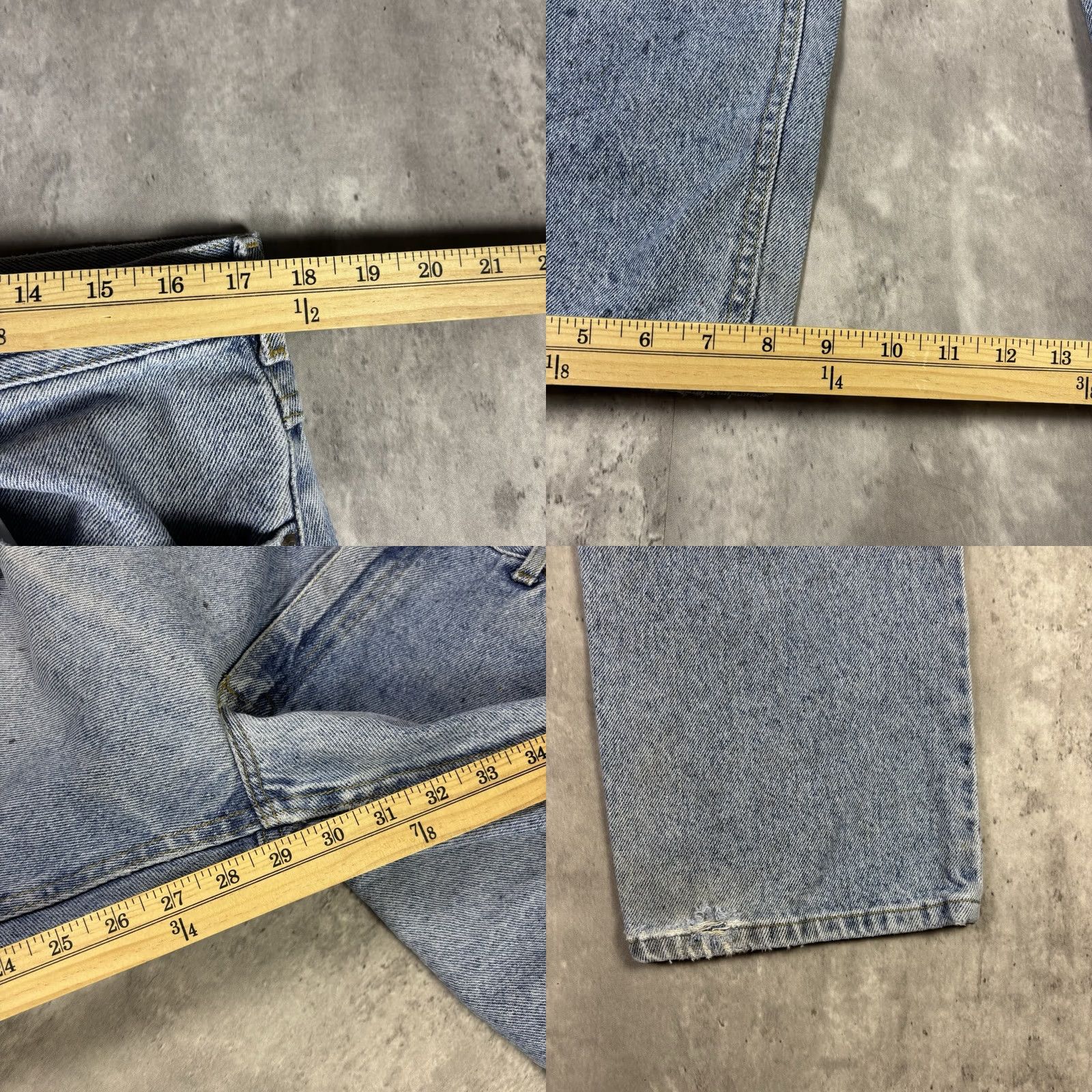 Lee VINTAGE 90s Lee Blue Light Wash Jeans Straight Relaxed Fit Mens 36x30 Size US 36 / EU 52 - 8 Thumbnail