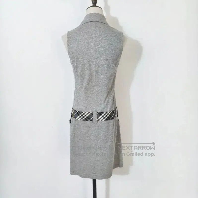 Burberry Burberry Summer Gray Cotton Blend Dress. Size M / US 6-8 / IT 42-44 - 5 Thumbnail