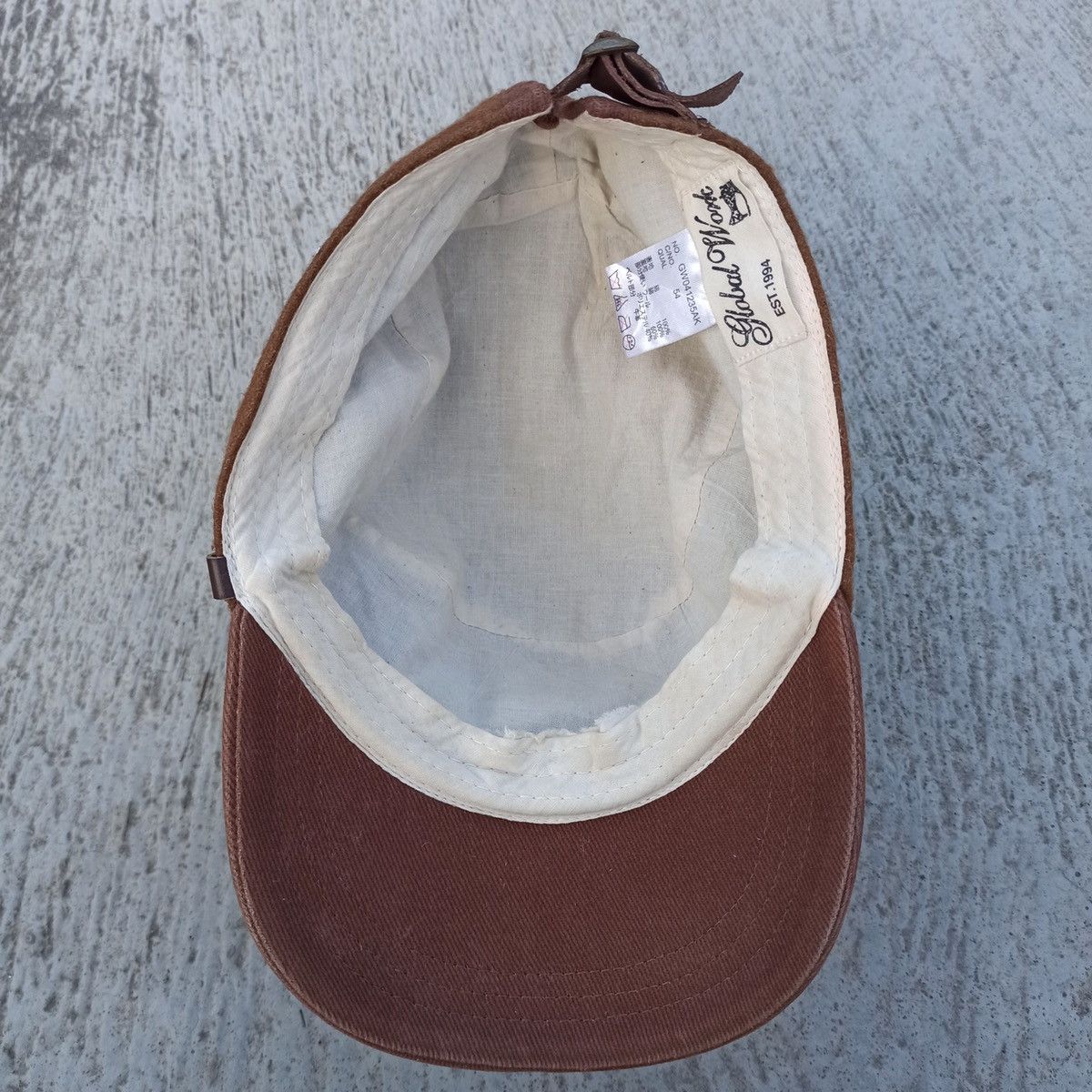 Global Work × Japanese Brand newsboy mix patrol hat with leather adjust by global work Size ONE SIZE - 9 Thumbnail