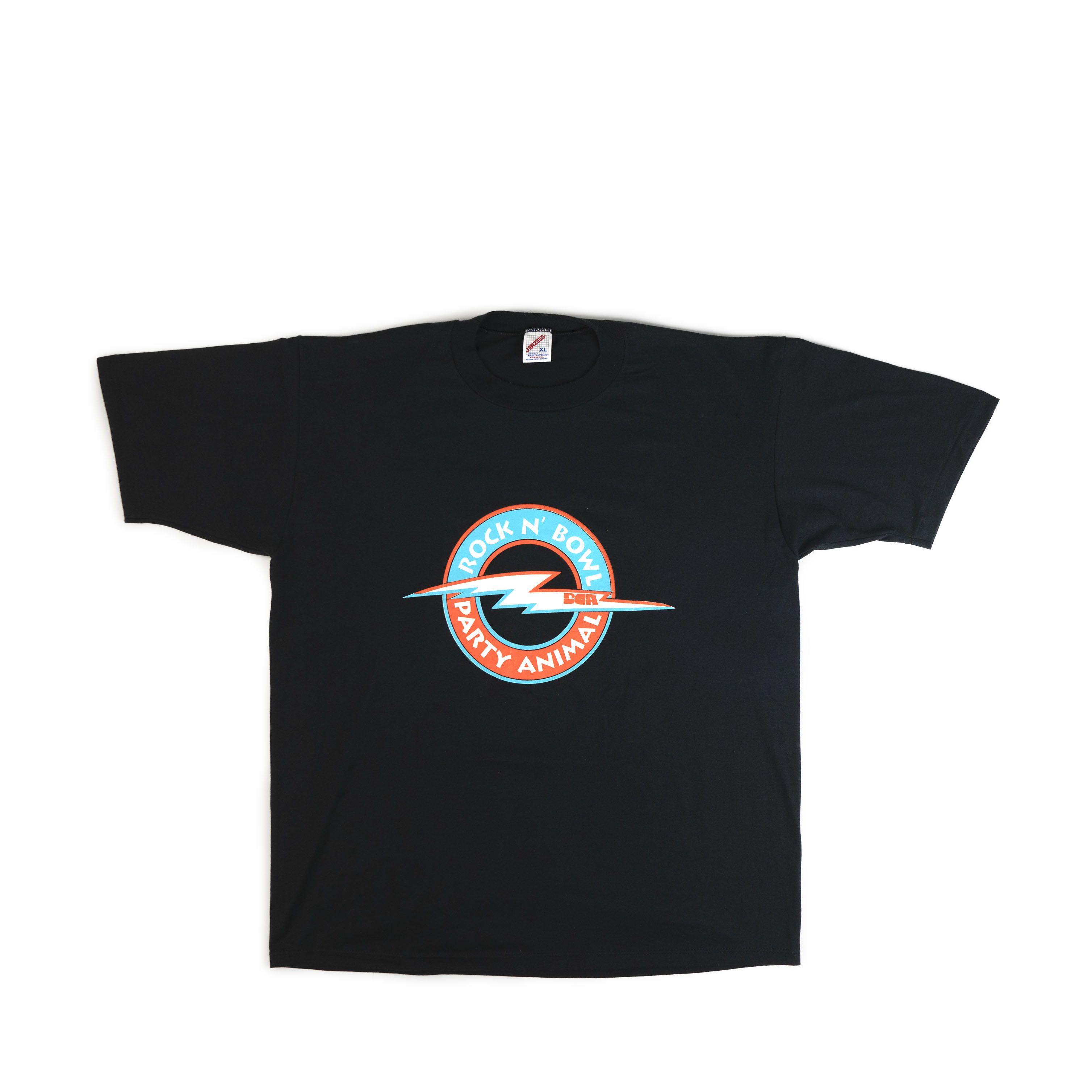 Band Tees × Vintage Vintage 1980's Party Animal Bowling Tee Shirt Size US XL / EU 56 / 4 - 1 Thumbnail