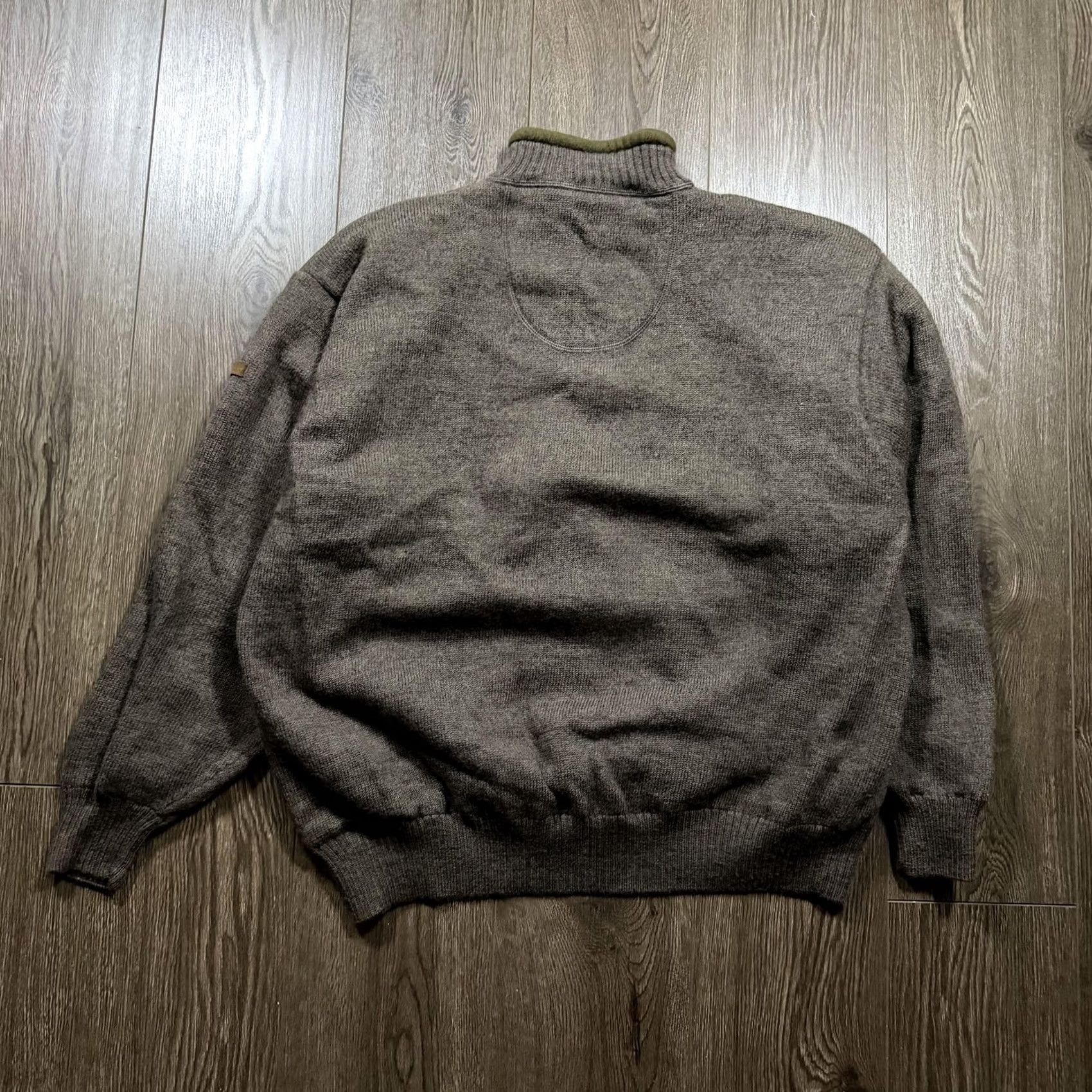 Vintage Beretta Sweater Mens 2XL Brown 1/4 Zip Shooting Hunting Pullover Outdoor Size US XXL / EU 58 / 5 - 4 Thumbnail