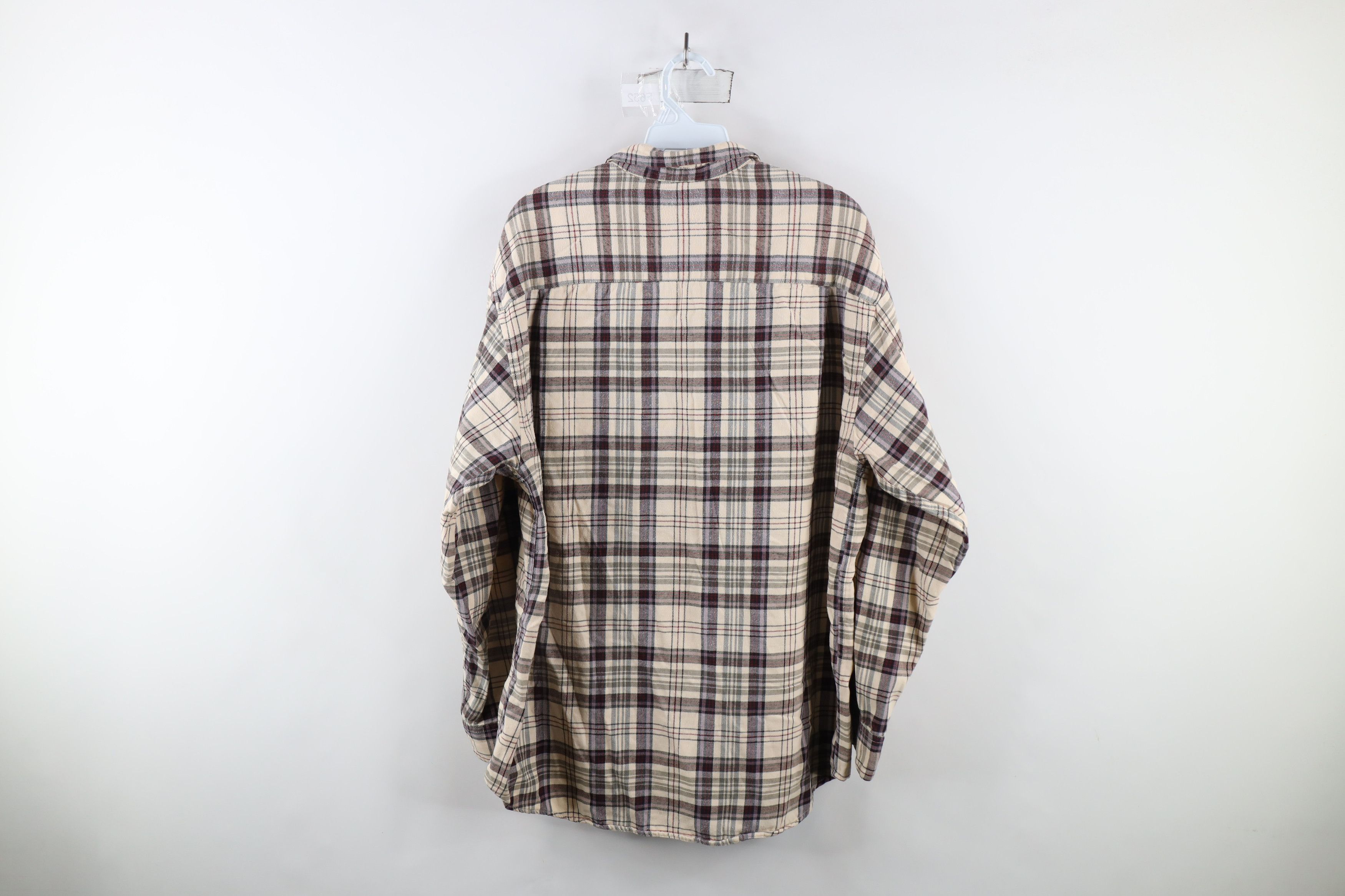 Eddie Bauer × Vintage Vintage 90s Eddie Bauer Flannel Collared Button Shirt Plaid Size L / US 10 / IT 46 - 6 Thumbnail