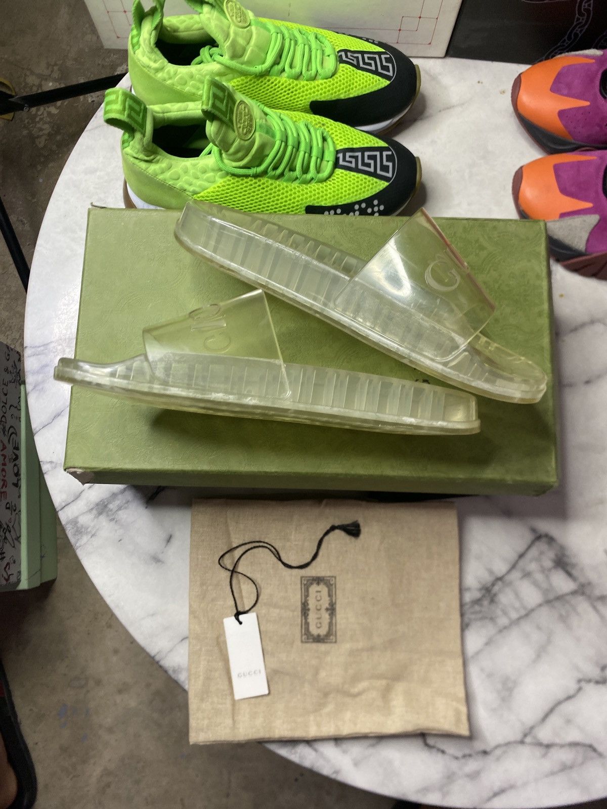 Gucci Gucci gel translucent slide Size US 9 / EU 42 - 6 Thumbnail