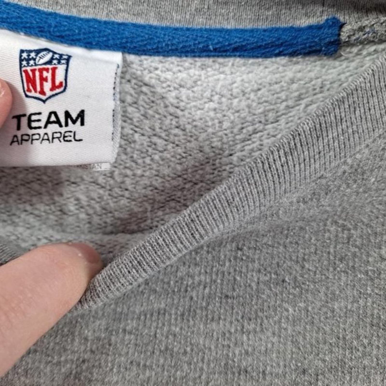 NFL Vintage NFL Team Apparel Giants‎ NY Gray Sweatshirt Size US XL / EU 56 / 4 - 3 Thumbnail