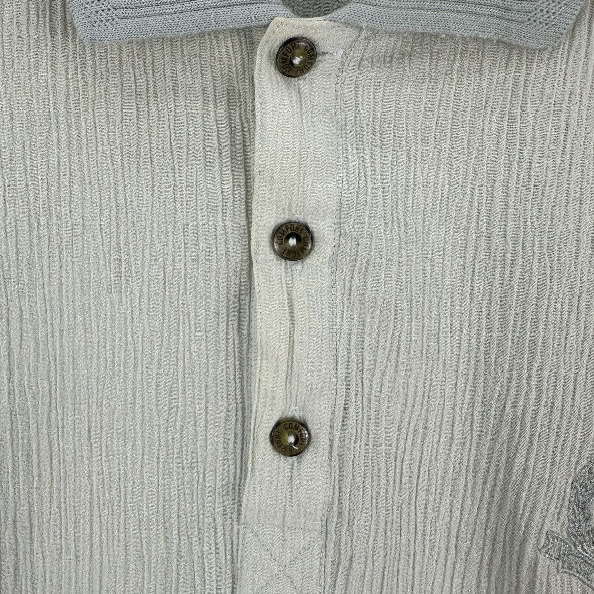 Japanese Brand Vintage 80's Pleated Polo Shirt Short Sleeve by Mon Ma Mes Size US M / EU 48-50 / 2 - 10 Thumbnail