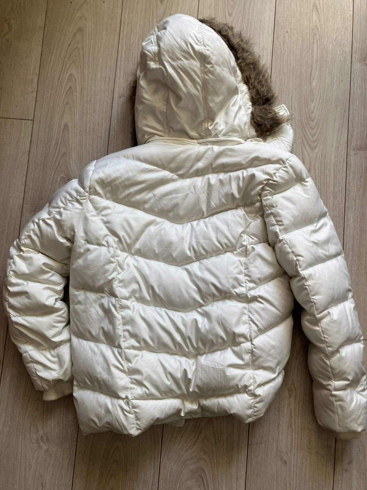 Tommy Hilfiger *RARE* Tommy Hilfiger Y2K Fur Down Jacket Size L / US 10 / IT 46 - 4 Thumbnail