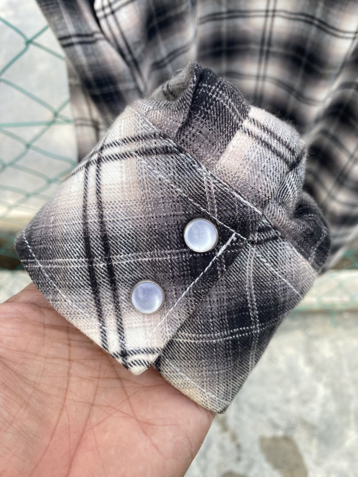 Japanese Brand Intercouse shadow plaid western shirts gothic style Size US M / EU 48-50 / 2 - 7 Thumbnail