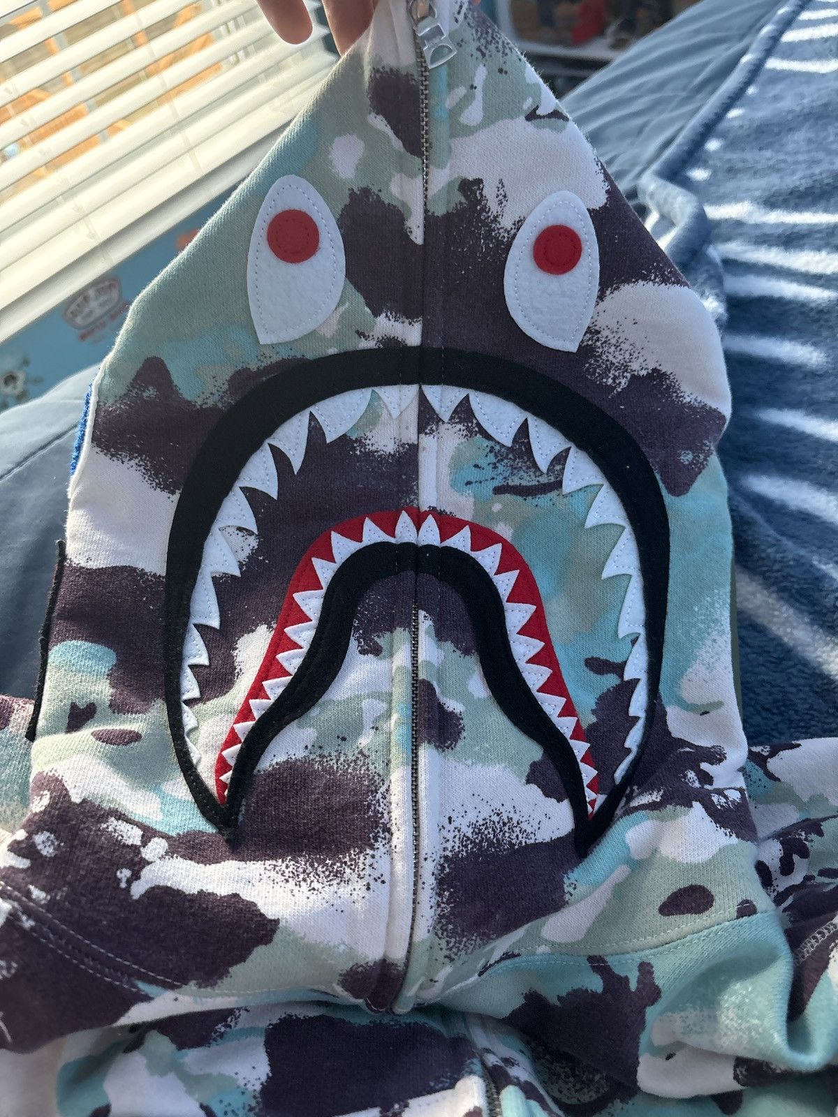 Bape BAPE Map Camo Shark Full Zip Hoodie Size US S / EU 44-46 / 1 - 3 Thumbnail
