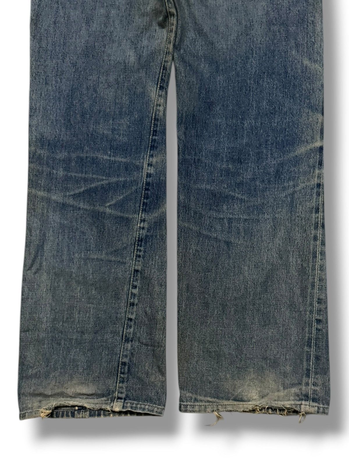 Blue Blue Japan Vintage Blue Way Co.Ltd Japanese Selvedge Denim | W29 Size US 29 - 7 Thumbnail
