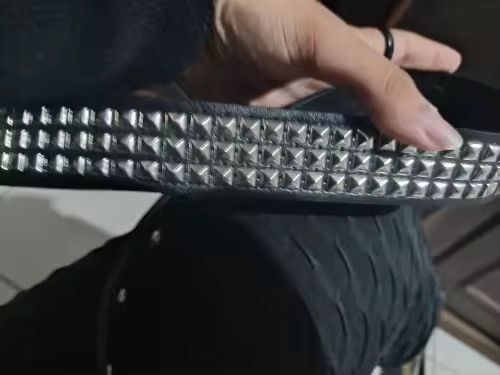 Japanese Brand 103 cm Aoyama x Hioki Pyramid Studded Belt (classic) Size ONE SIZE - 6 Thumbnail