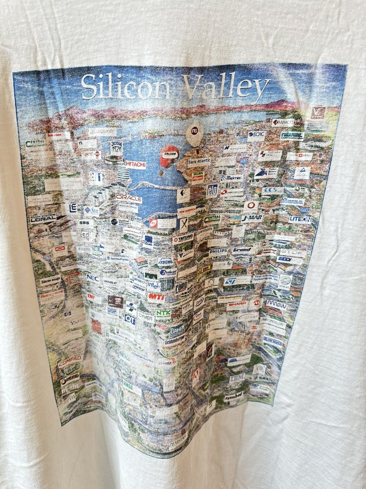 Vintage VINTAGE THRASHED SILICON VALLEY T SHIRT Size US XXL / EU 58 / 5 - 4 Thumbnail