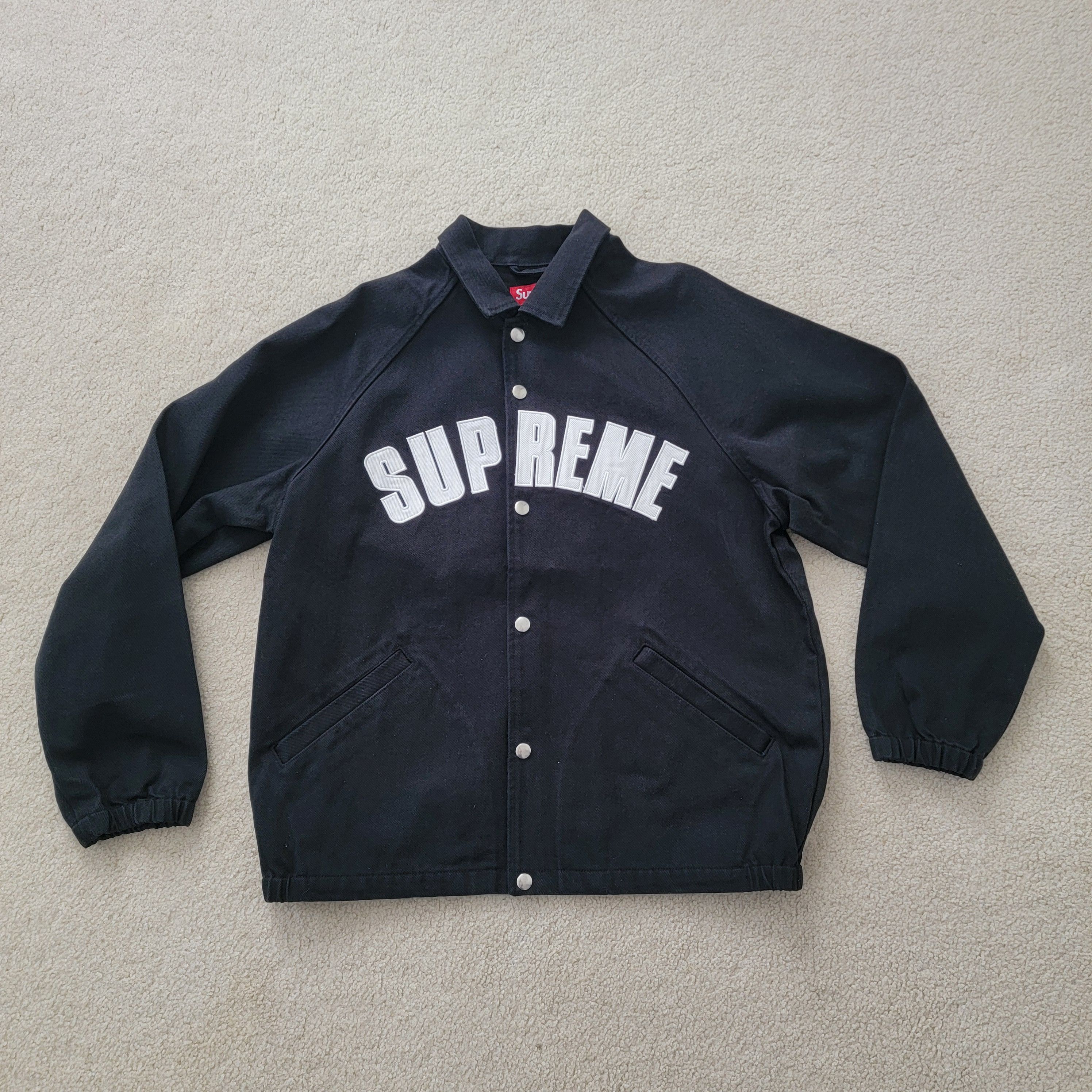 Supreme Snap Front Twill Jacket Black M 【公式通販】