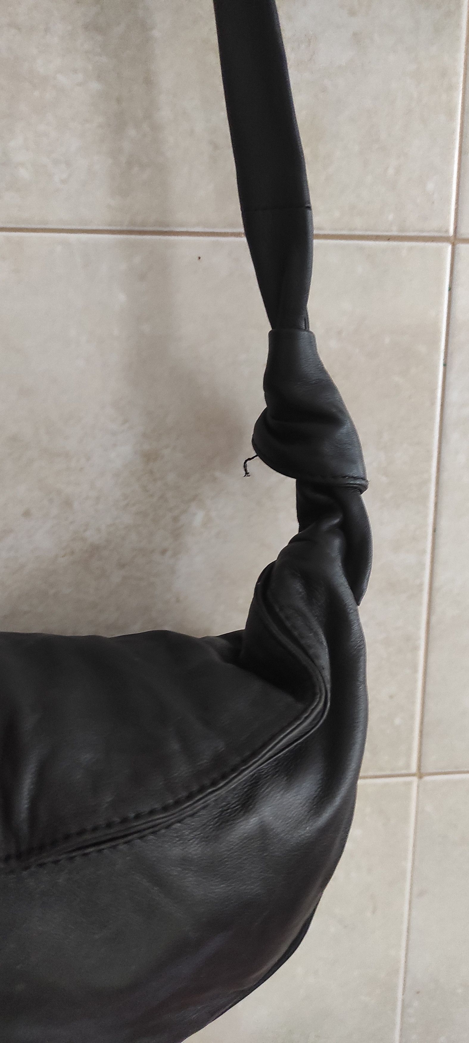 Leather × Zara Zara Sheep Leather Hobo Soft Skin Shoulder Bag Black Size ONE SIZE - 4 Thumbnail