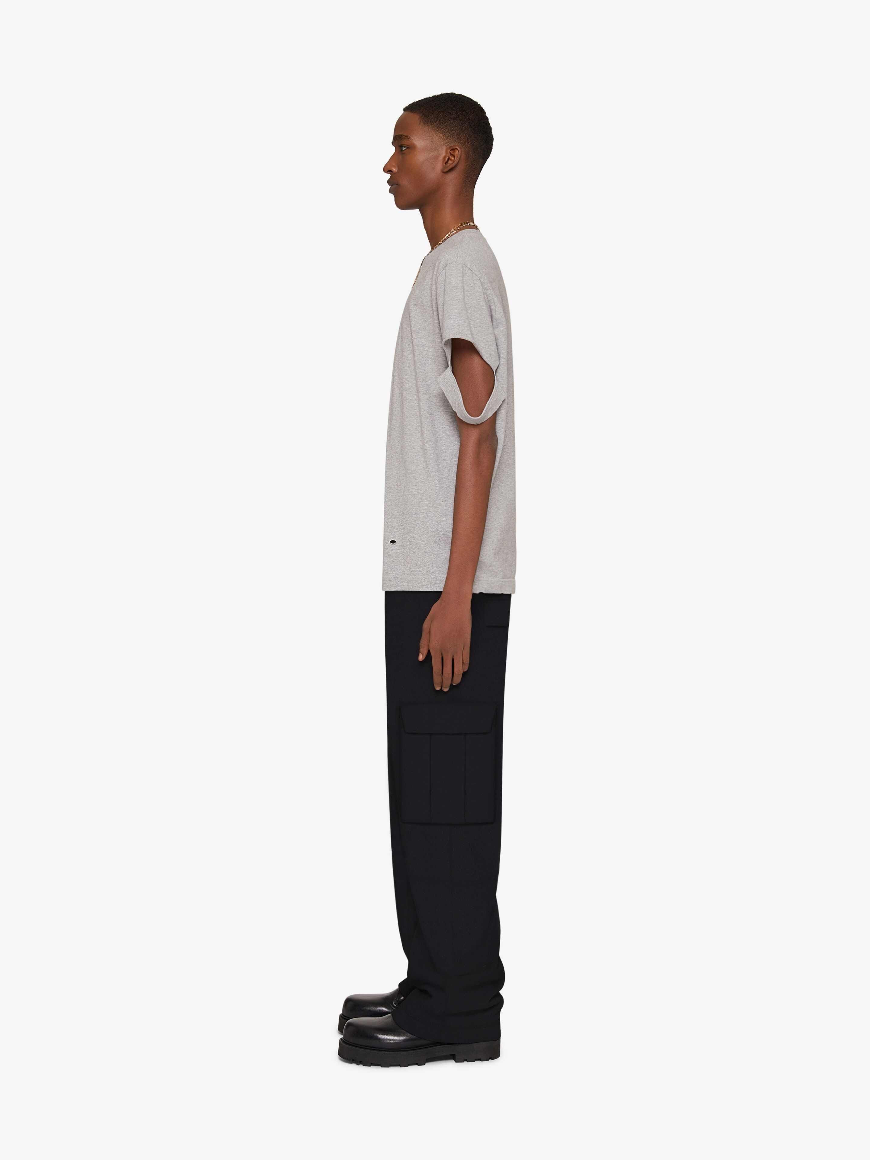 Givenchy o1w1db10325 Jersey Cargo Pants in Black Size US 38 / EU 54 - 5 Thumbnail