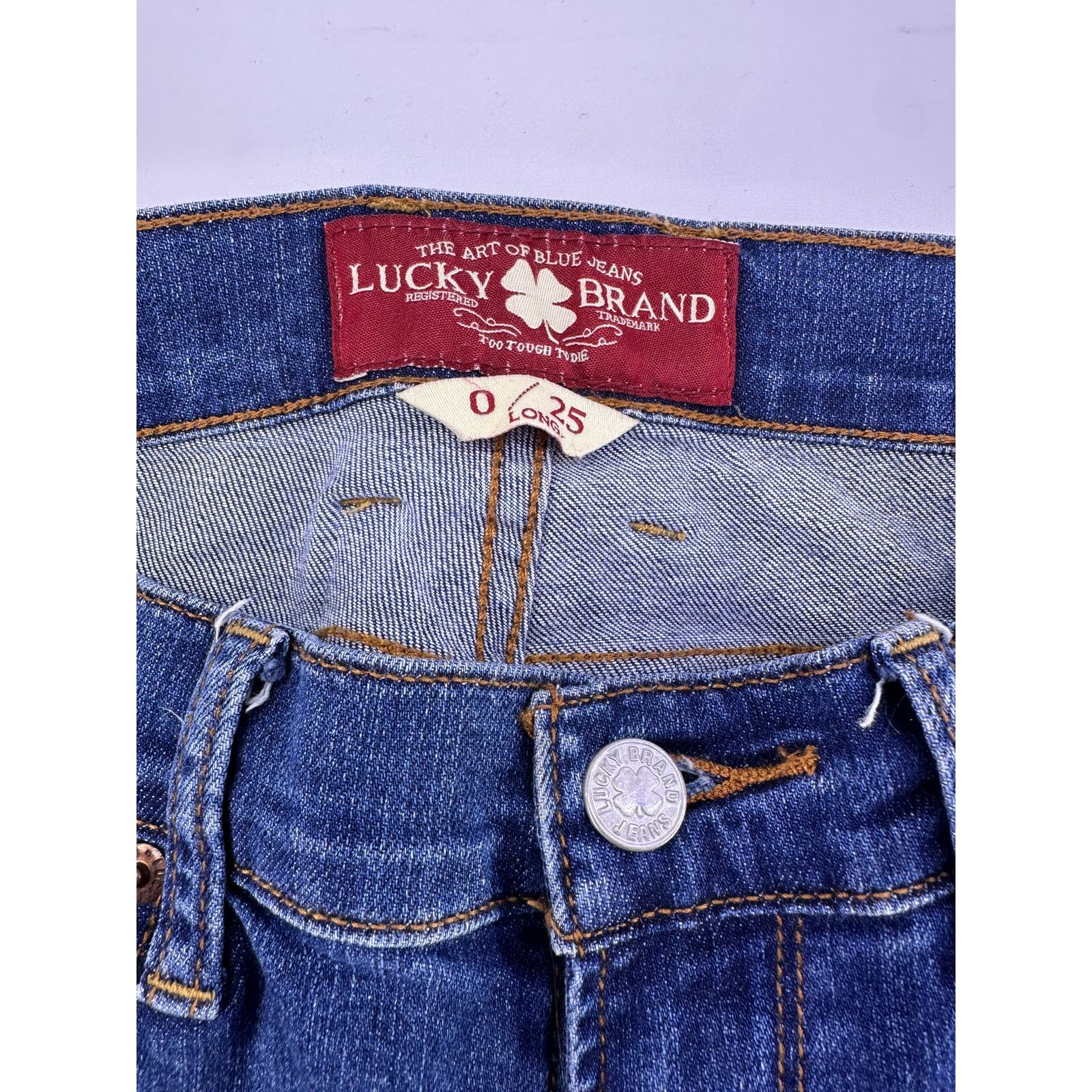 Lucky Brand Lucky Brand Blue Skinny Jeans Size 0 Size 25" / US 0 / IT 36 - 4 Thumbnail