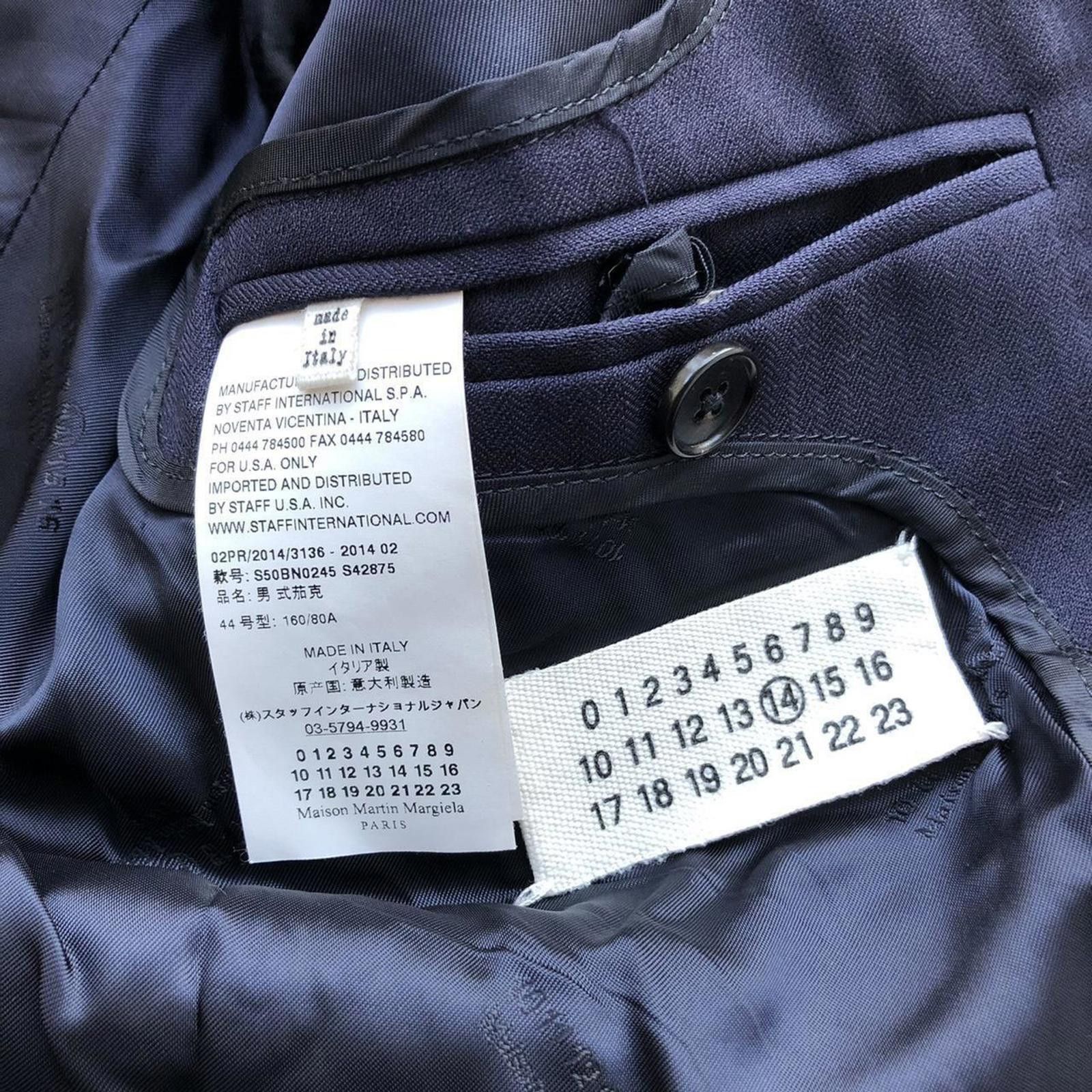 Maison Margiela Maison Margiela Slim Fit Pinstriped Blazer Suit Jacket Size 36R - 4 Thumbnail