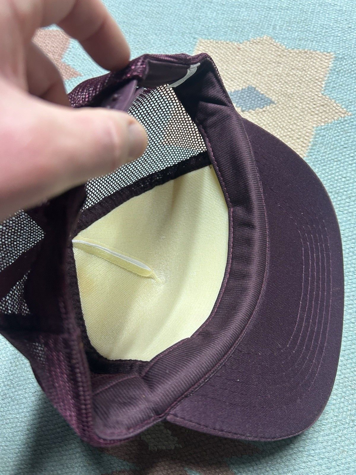 Vintage Vintage trucker hat Linden lumber company Alabama maroon Size ONE SIZE - 6 Thumbnail