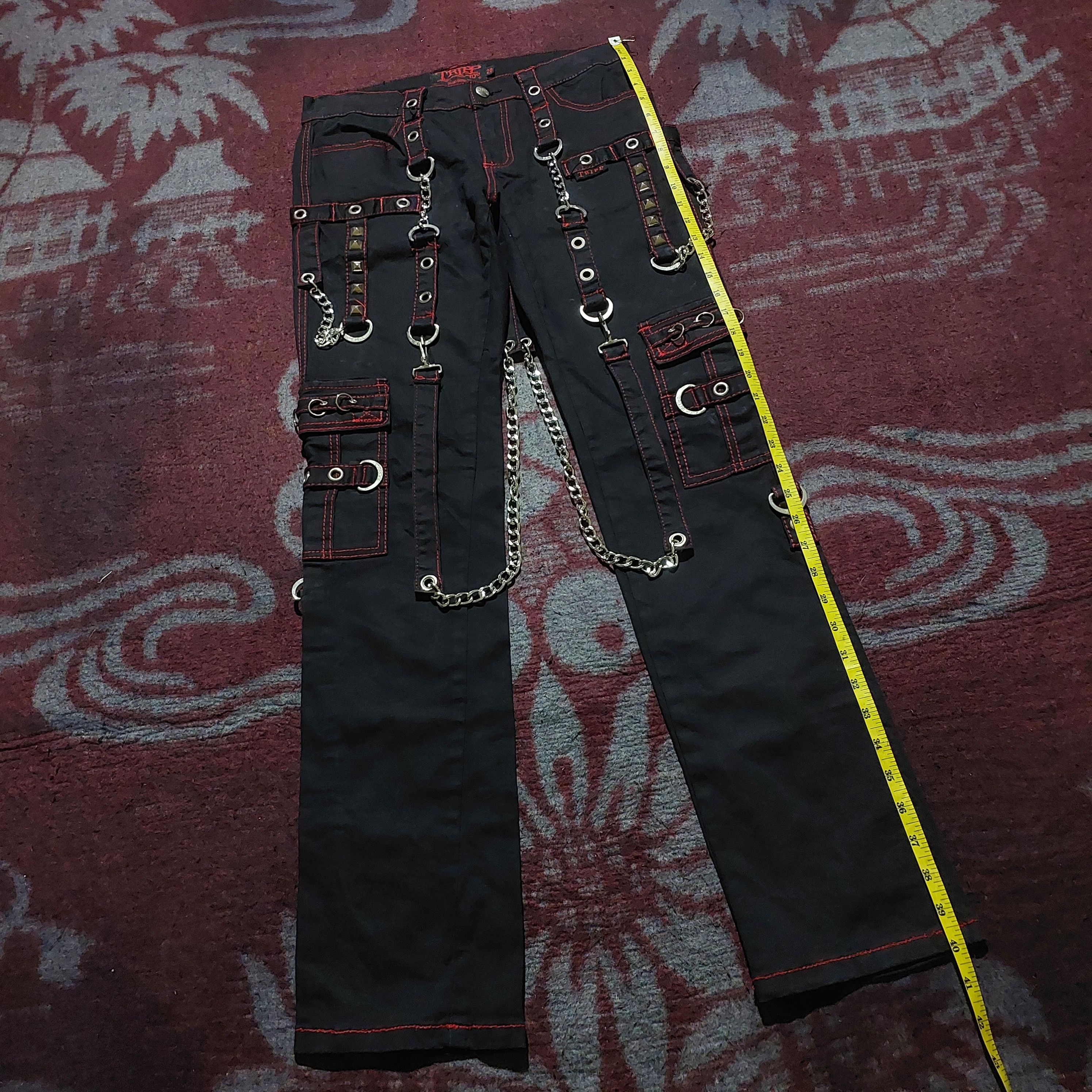 Tripp NYC Avant Garde Trip NYC X-Strap studded cargo Bondage Pants Size US 28 / EU 44 - 18 Thumbnail