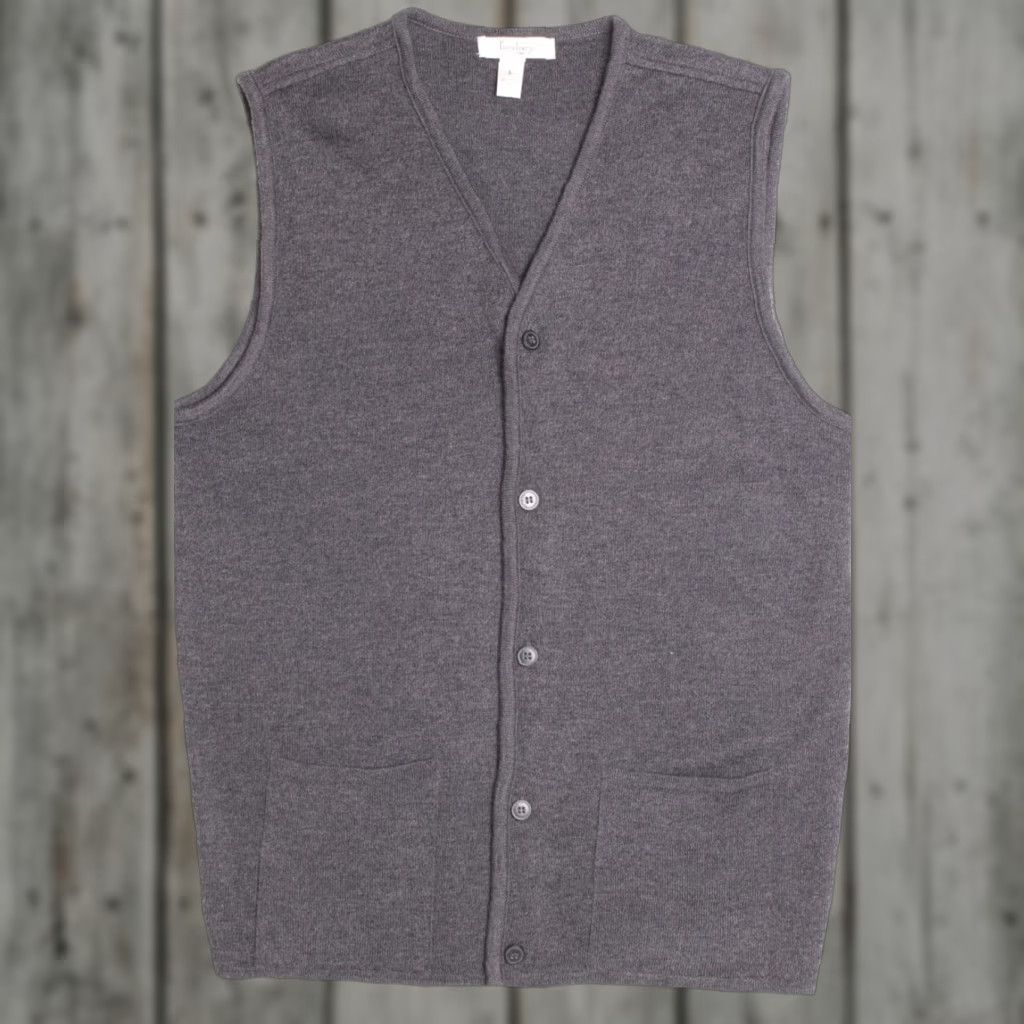 Vintage VINTAGE Turnbury Vest Large Gray Men's Button-Up Knitted Classic Style Size US L / EU 52-54 / 3 - 1 Thumbnail