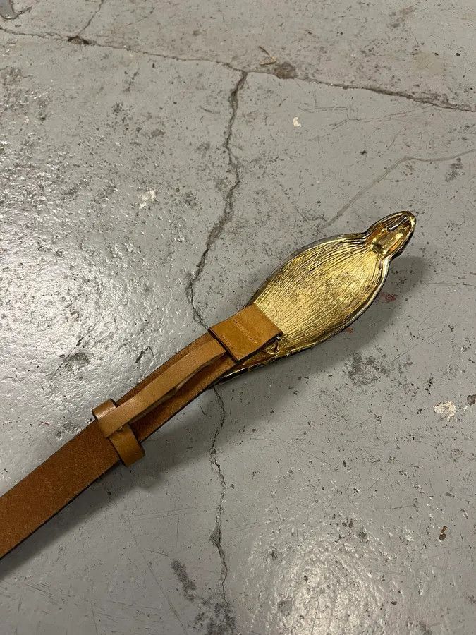 Roberto Cavalli 2000s Roberto Cavalli Ornament Buckle Leather Belt Size ONE SIZE - 8 Thumbnail