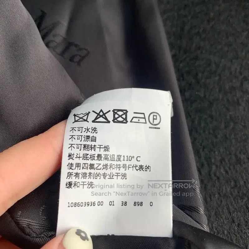 Max Mara MaxMara Black Cashmere Women's Coat . Size M / US 6-8 / IT 42-44 - 8 Thumbnail