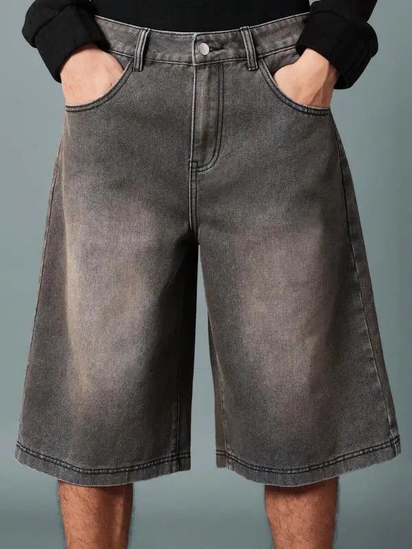 Jean Minami x Airi Washed drip denim shorts jorts RETRO Size US 30 / EU 46 - 7 Thumbnail