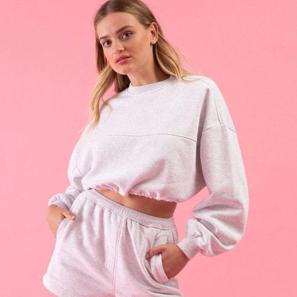 Other Bloch Play Terry Seam Cropped Sweatshirt | UV Changing Logo Size XL / US 12-14 / IT 48-50 - 1 Thumbnail