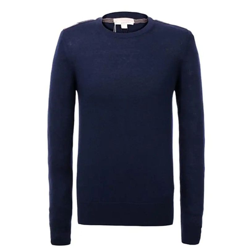 Burberry Burberry Navy Cashmere Knit Sweater for Men Size US M / EU 48-50 / 2 - 1 Thumbnail