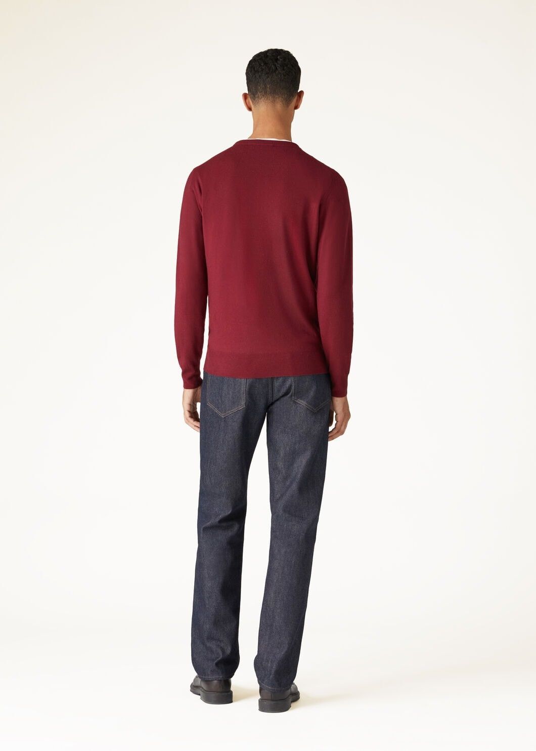Loro Piana o1w1db10725 FAF6086 Superlight Crewneck Sweater in Dark Red Size US M / EU 48-50 / 2 - 5 Thumbnail