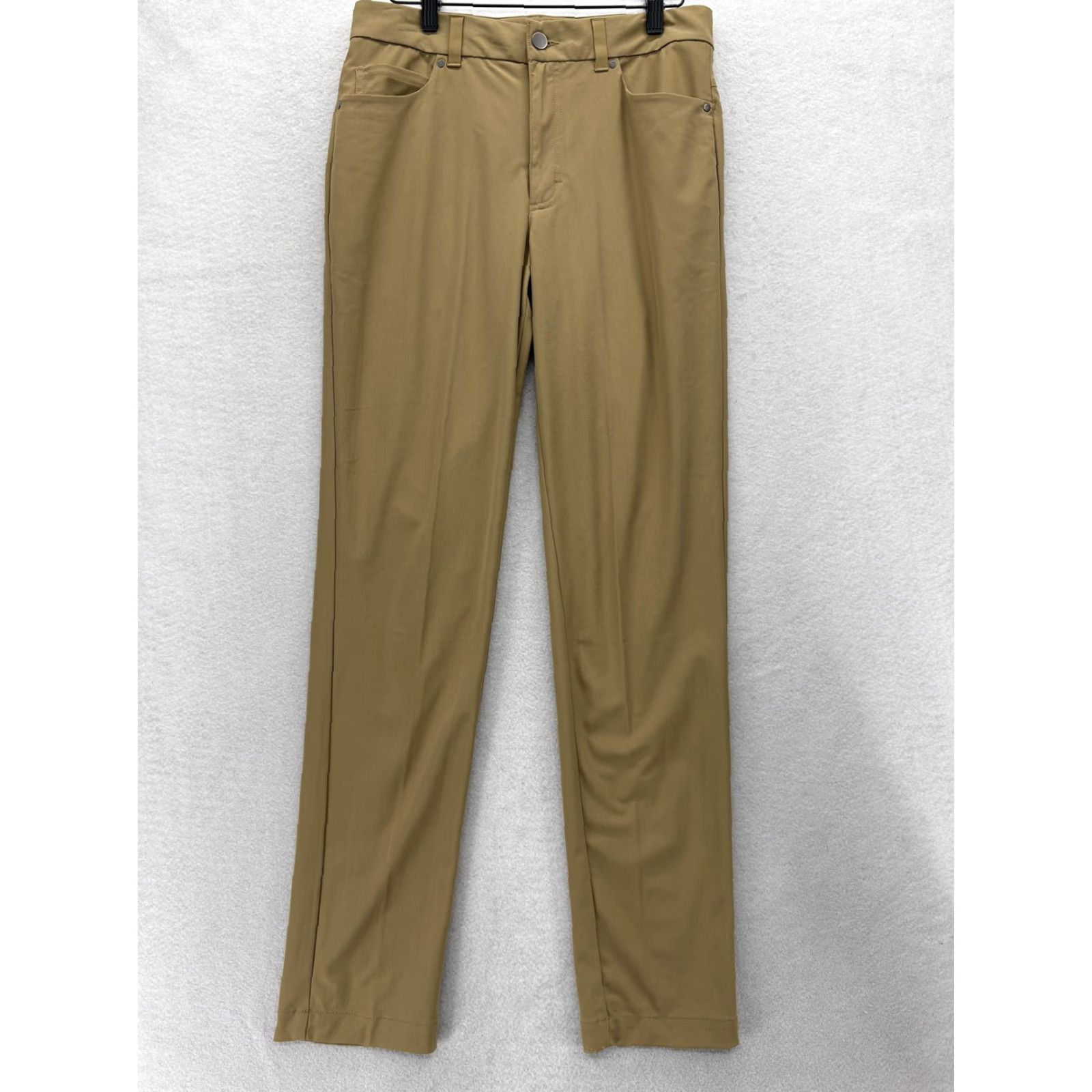 Vintage VRST Khakis Pants Mens 30x32 Be ige Stretch Slim Taper 30x30 Pockets Golf Regular Straight Solid 30 Inseam 30 In Spring Summer Fall Mens Size US 30 / EU 46 - 2 Thumbnail