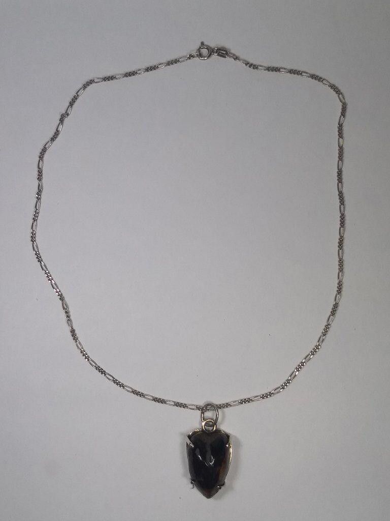 Handmade Mexican Handmade Sterling Black Coral Heart Pendant Necklace Size ONE SIZE - 3 Thumbnail