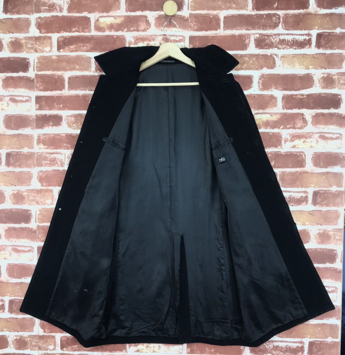 Yohji Yamamoto INED By Yohji Black Wool Coat Size US M / EU 48-50 / 2 - 5 Thumbnail