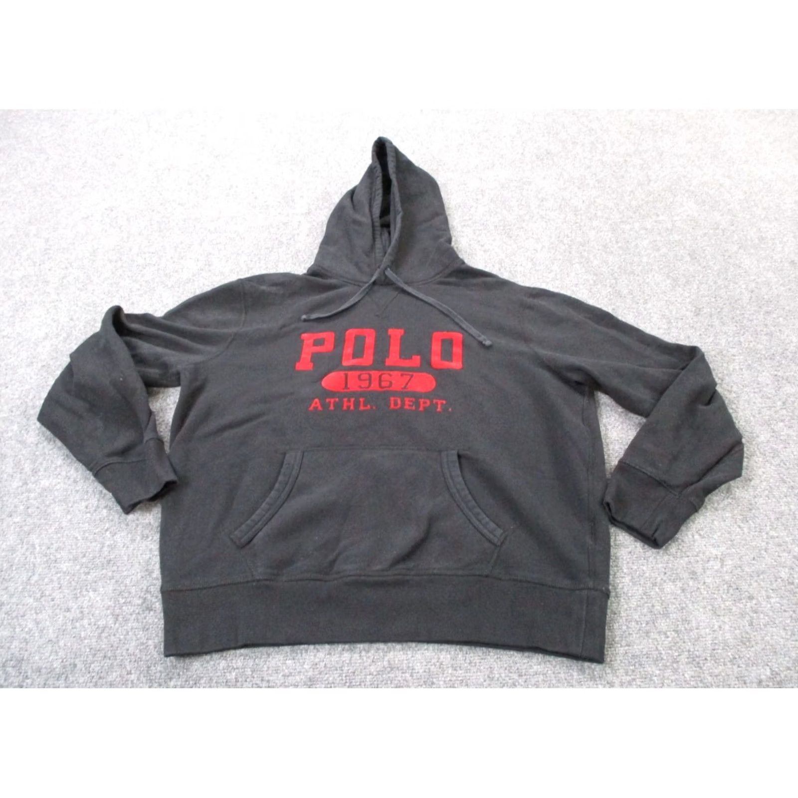 Polo Ralph Lauren Polo Ralph Lauren Hoodie Sweatshirt Mens L Black Logo Pullover Carded Knit Crew Neck Casual Size US L / EU 52-54 / 3 - 2 Thumbnail