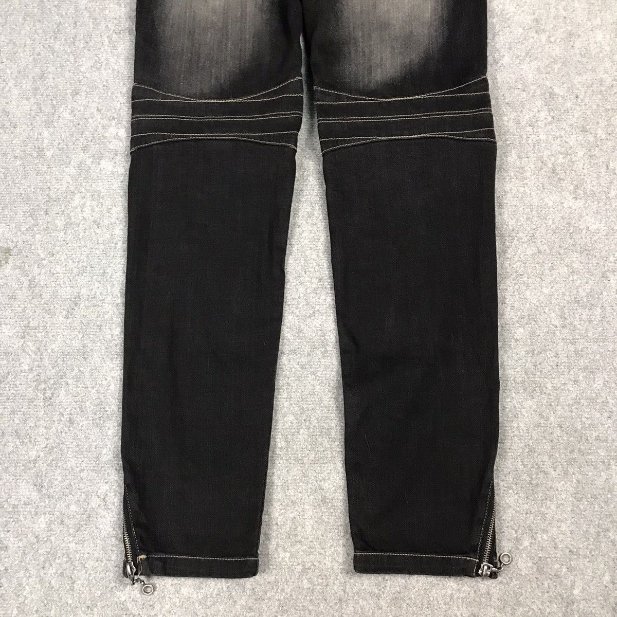 If Six Was Nine × PPFM × Tornado Mart 🔥PPFM BLACK PUNK JAPAN BIKER STYLE DENIM PANTS Size US 32 / EU 48 - 10 Thumbnail