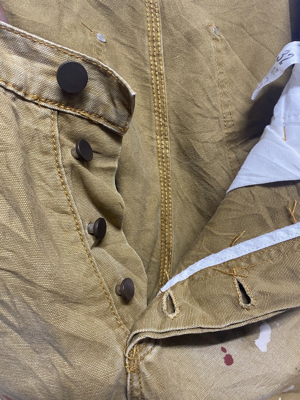 Japanese Brand × MNML MNML Japanese Brand Distressed Carpenter Bootcut Pants Size US 36 / EU 52 - 22 Thumbnail
