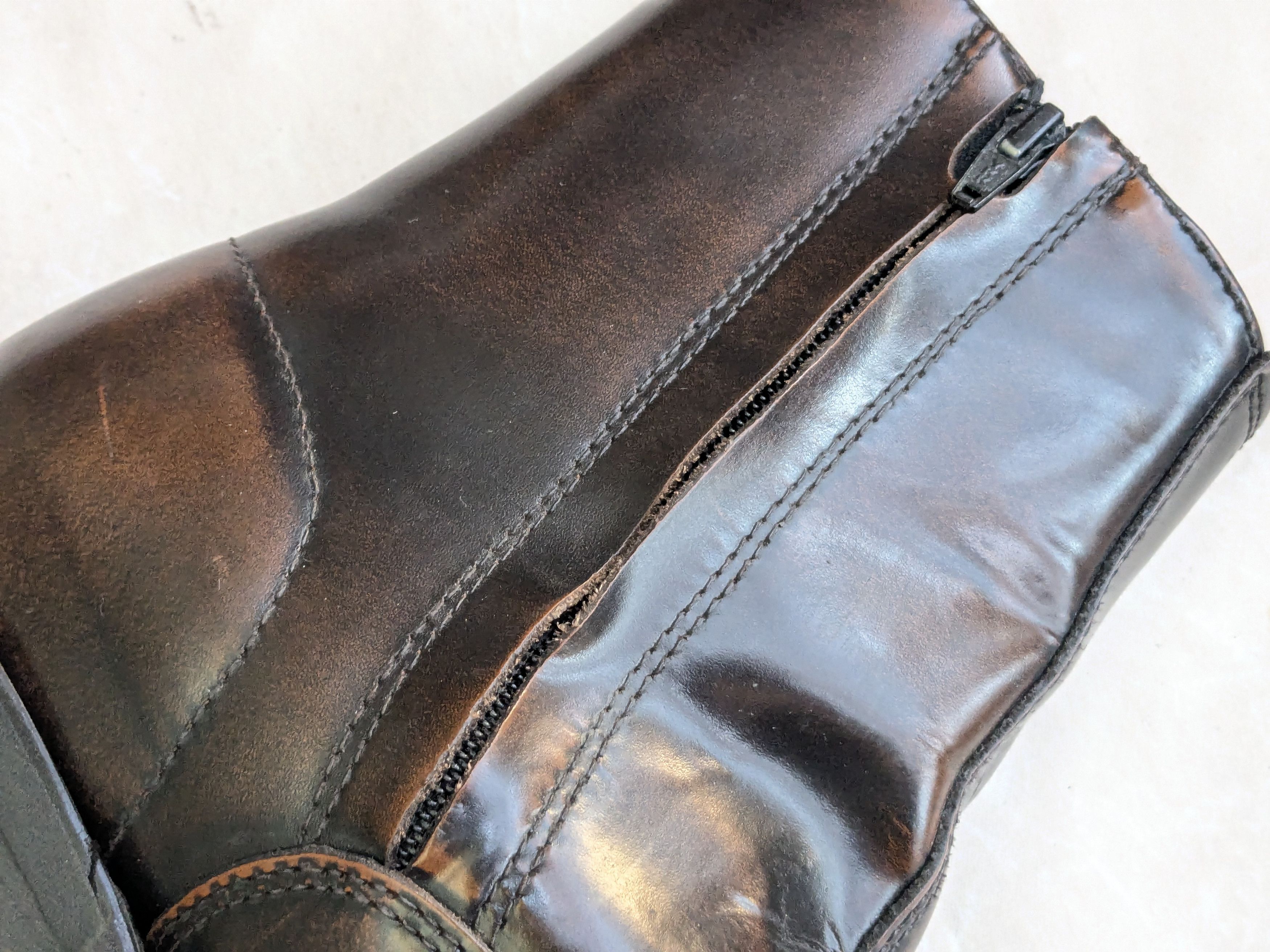 Genuine Leather Laredo Side Zip Boots Brown 11 Wide Leather Size US 11 / EU 44 - 8 Thumbnail