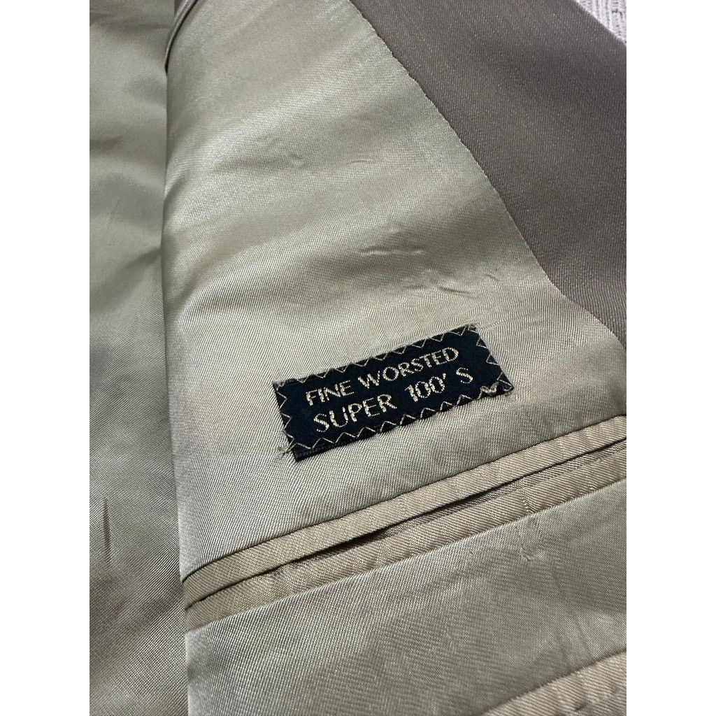 Ermenegildo Zegna Ermenegildo Zegna khaki three button wool sport coat Size 44R - 4 Thumbnail