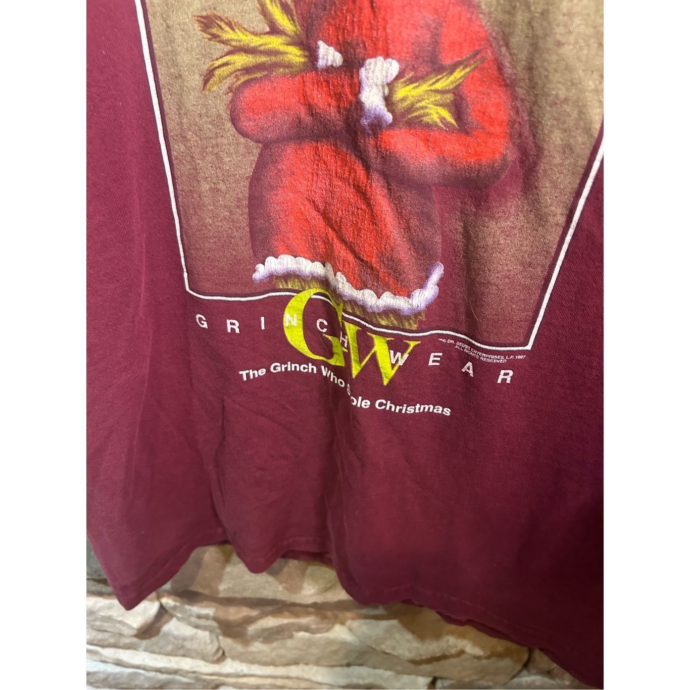 Vintage Men’s XL - Vintage 1997 Dr. Suess The Grunch Tshirt Tultex C Size US XL / EU 56 / 4 - 2 Thumbnail