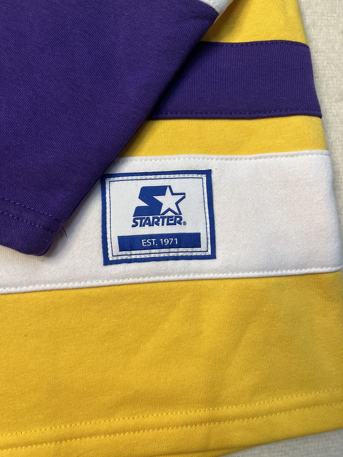 NBA × Starter Starter Los Angeles Lakers Hockey Pullover Hoodie Sweatshirt Size US S / EU 44-46 / 1 - 3 Thumbnail