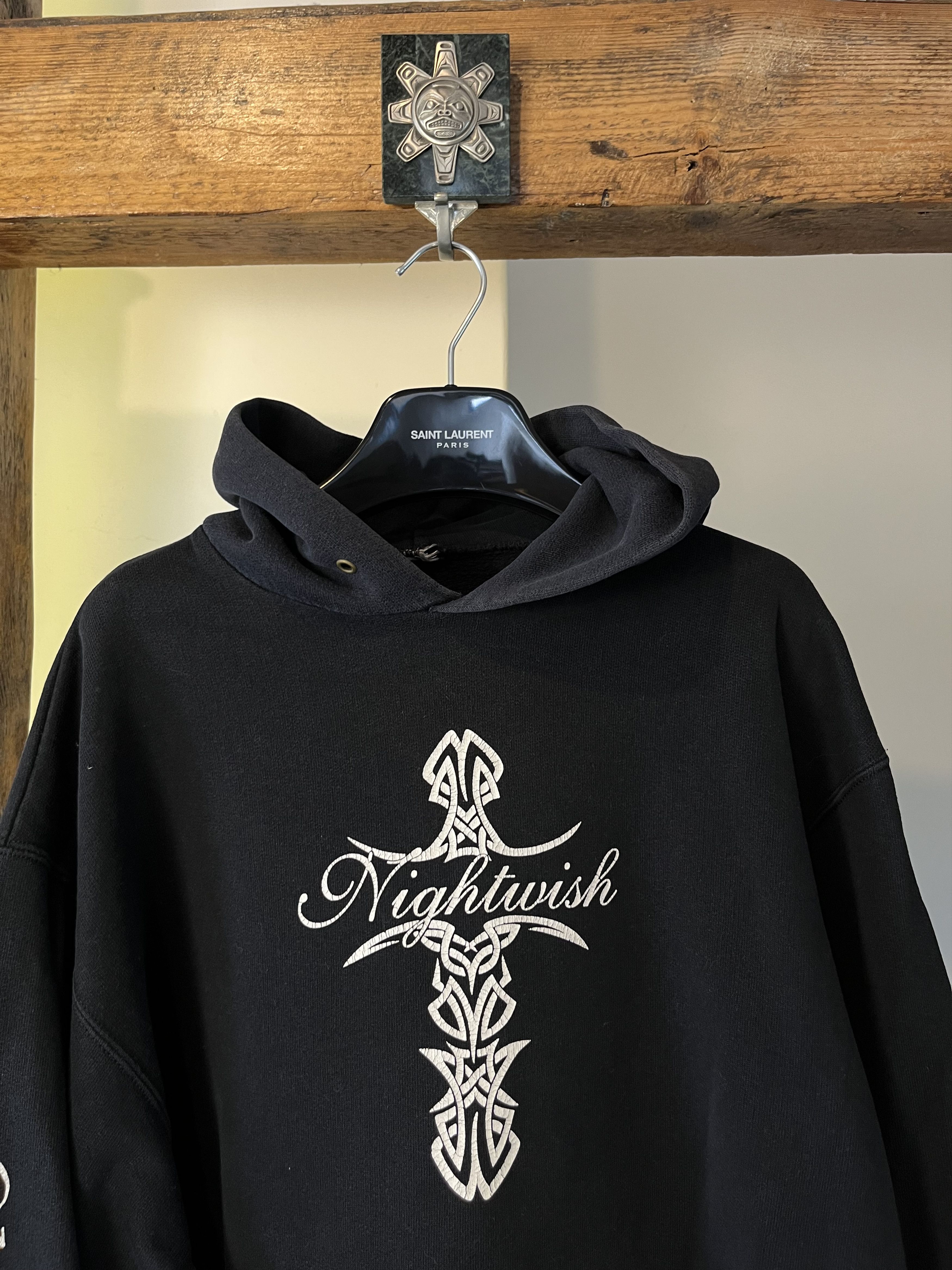Band Tees × Vintage Vintage Nightwish Ghost Love Score Cross Metal Band Hoodie Size US L / EU 52-54 / 3 - 4 Thumbnail