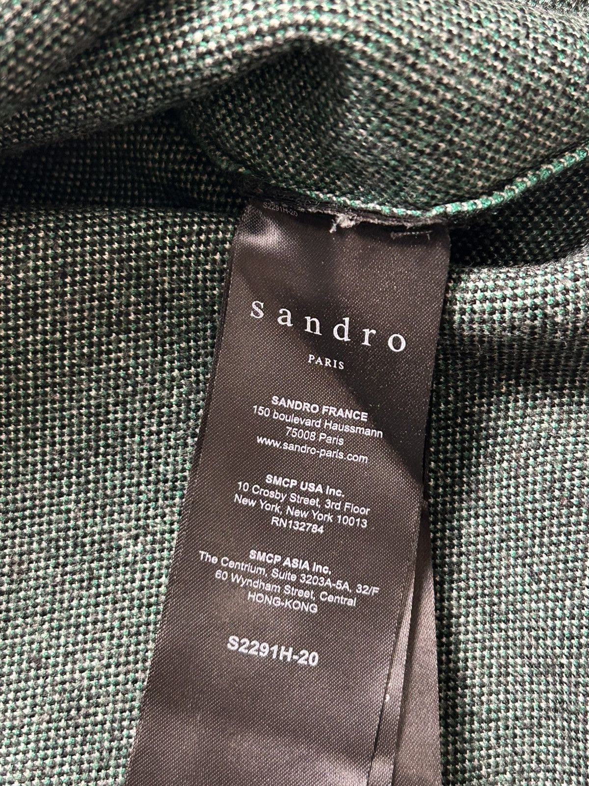 Sandro Sandro Fever Paris Oversized Pullover Sweater Black Green Size S / US 4 / IT 40 - 5 Thumbnail